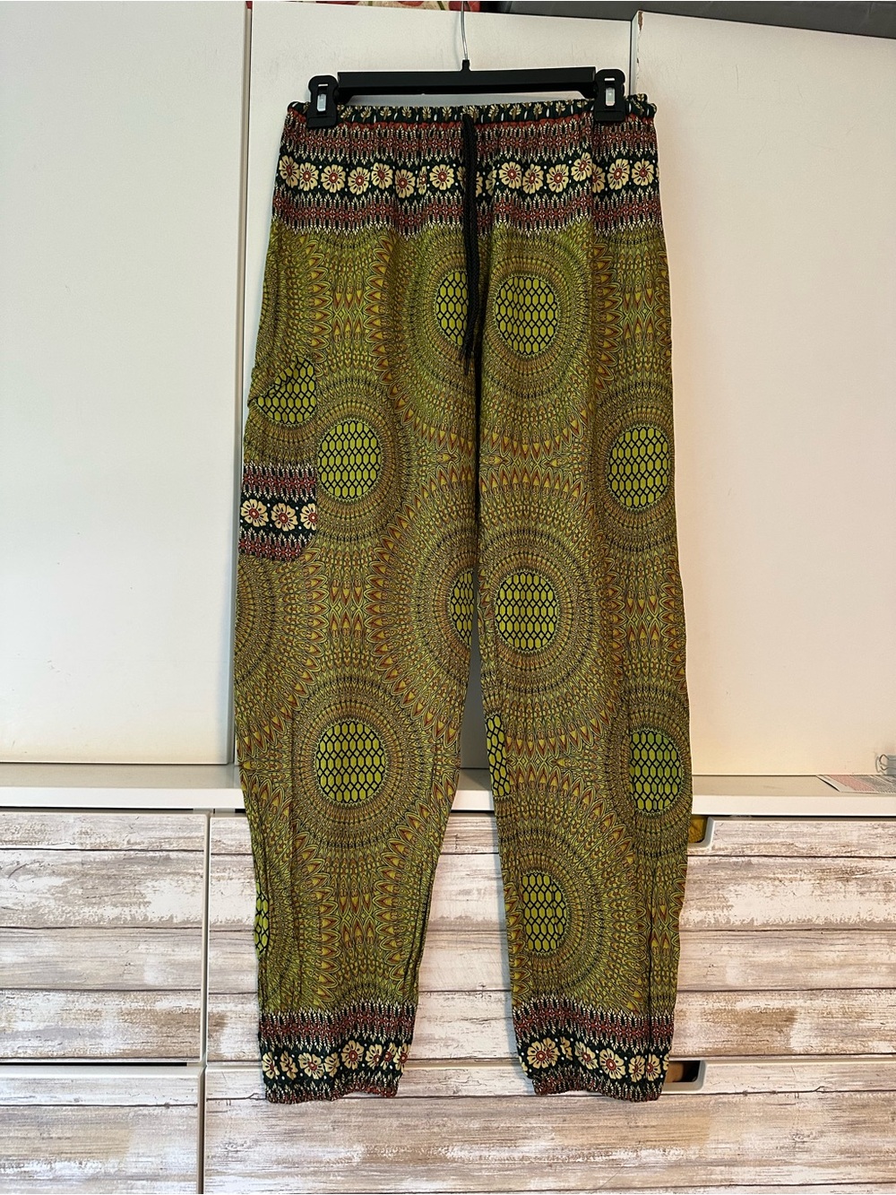 🌿 Earthbound Trading Co. Boho Harem Jogger Pants Women’s Small Rayon